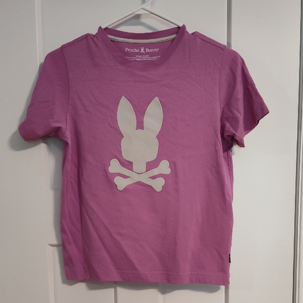 Psycho Bunny Kids Purple T-Shirt with Bunny Logo